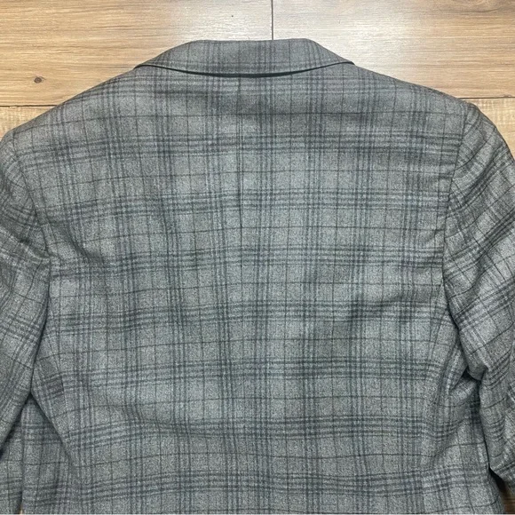 Brooks Brothers Regent E.Thomas Wool Cashmere Blend Brown Plaid Men’s Size 44L